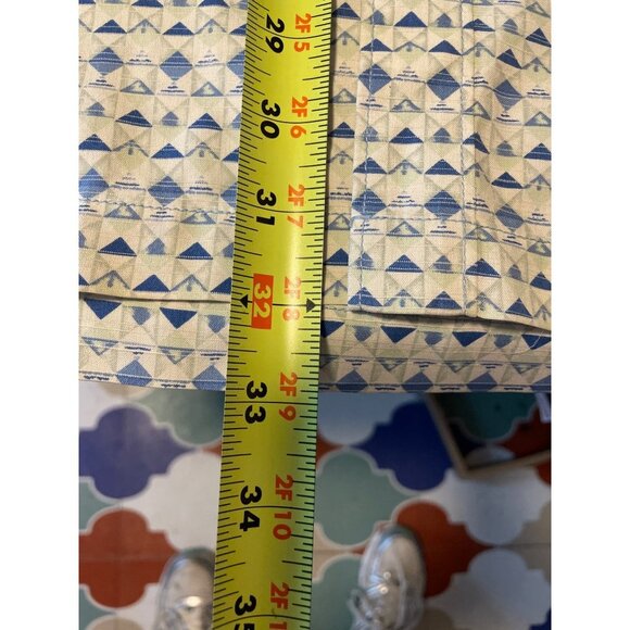 Tommy Bahama Mens Blue White Patterned Short Sleeve Button Front Shirt Sz 2XL - Picture 10 of 10